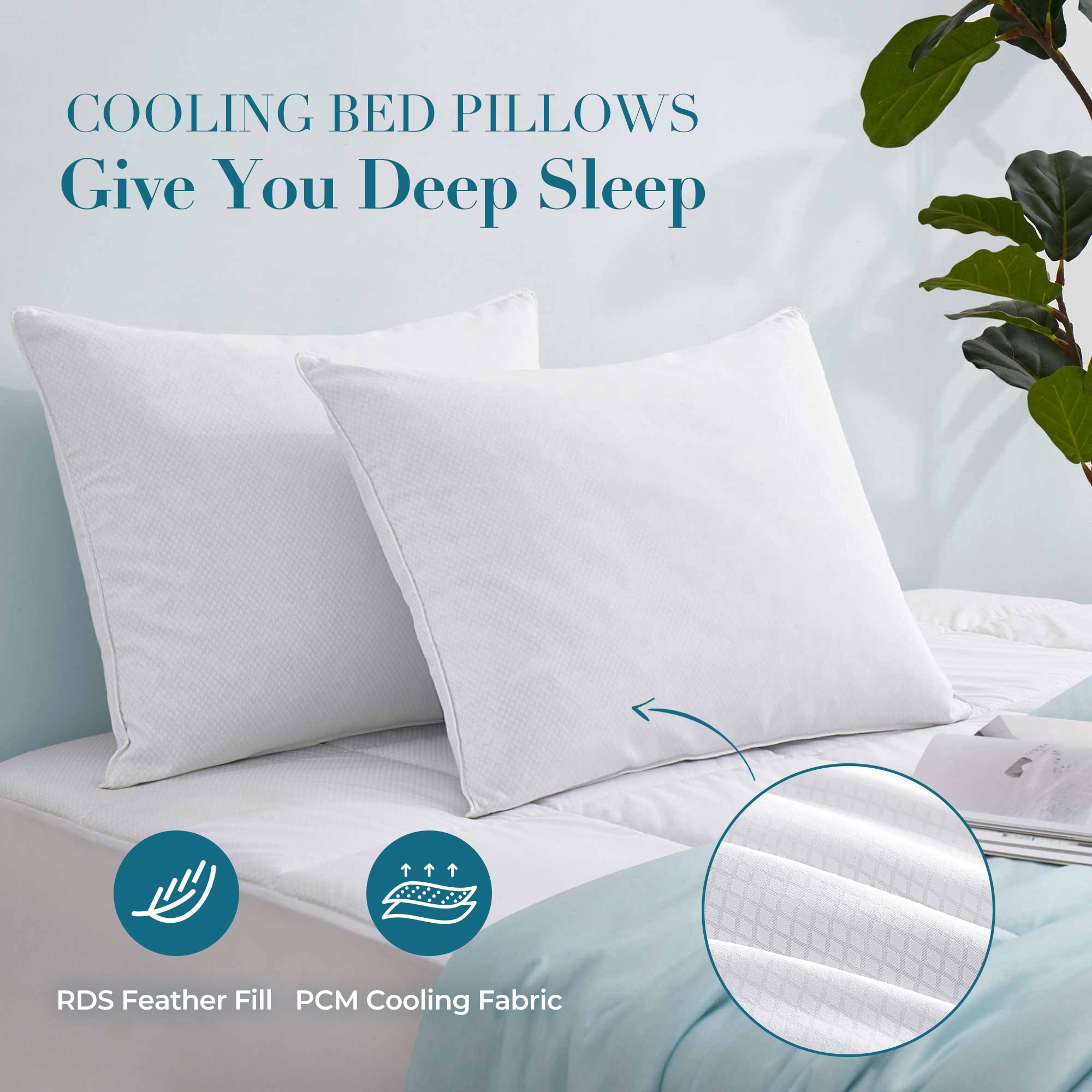 Cooling online feather bed