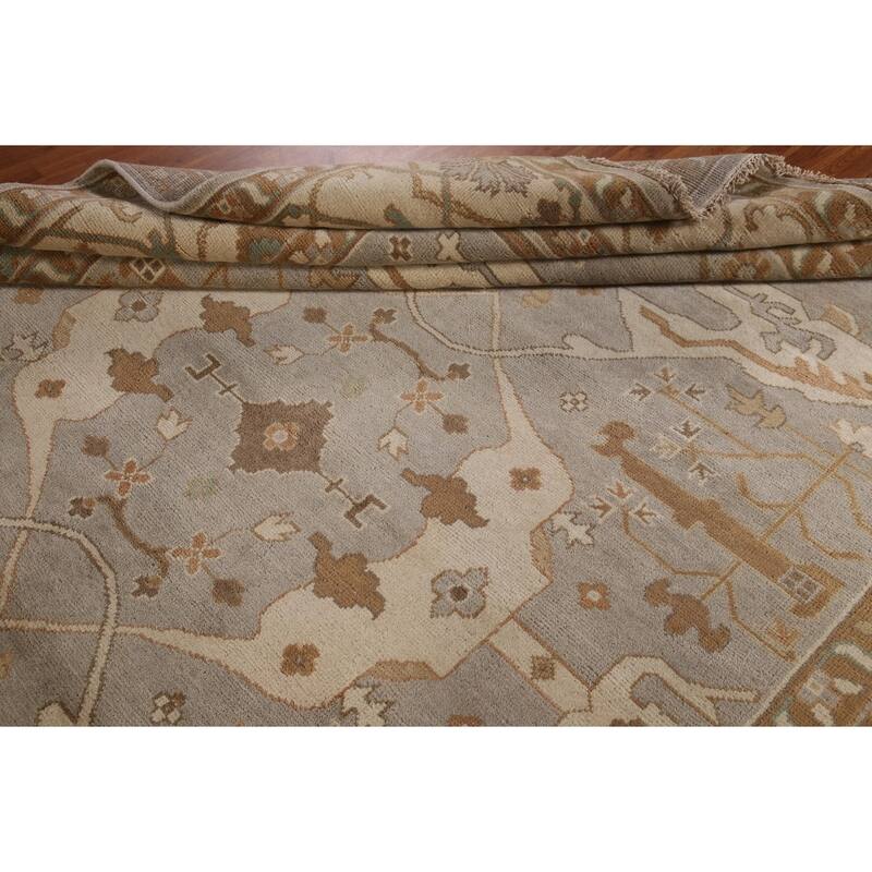 Oushak Area Rug Handmade Oriental Wool Carpet - 9'2"x 11'8"