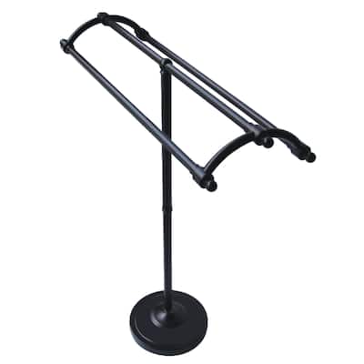 Kingston Brass Oil Rubbed Bronze Pedestal Bath Towel Rack - brown - Oil Rubbed Bronze