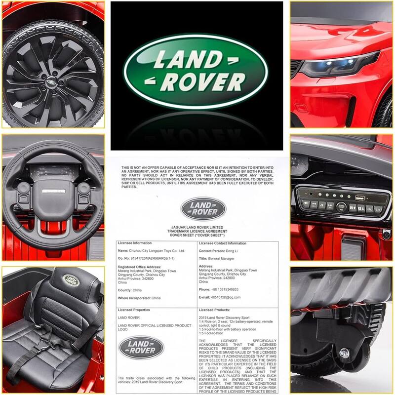 Ride on Car for Kids 12V Electric Vehicles Licensed Land Rover