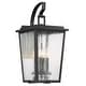 preview thumbnail 1 of 4, The Great Outdoors Cantebury 4 Light 23" Tall Outdoor Wall Sconce Black / Gold