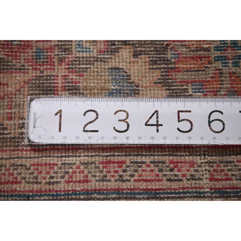 Distressed Mashad Persian Vintage Area Rug Hand-Knotted Wool Carpet - 9'7" x 12'7"