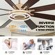 preview thumbnail 79 of 118, 20"/24"/72" Oaks Aura Cotti Low Profile Dimmable Smart Ceiling Fan with Lights 6-Speed Flush Mount Modern Remote
