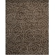 preview thumbnail 25 of 61, SAFAVIEH Handmade Soho Aloisa Roses N.Z. Wool Rug 7'6" x 9'6" - Chocolate/Ivory - Rectangle