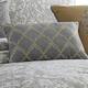 9 Piece King Polyester Comforter Set with Medallion Print, Gray and Gold