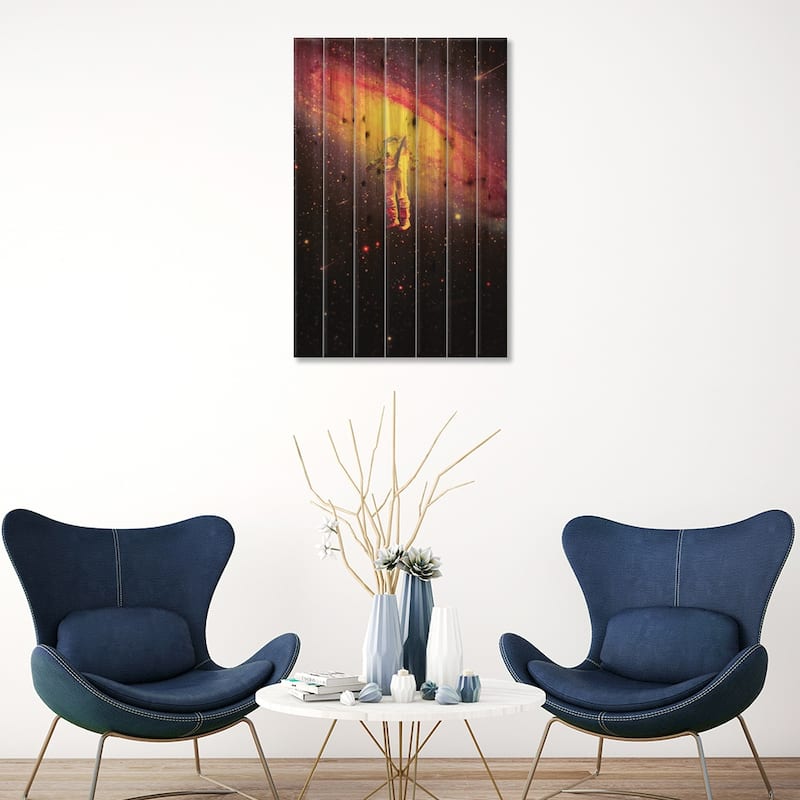 Mr. Galaxy III Print On Wood by Nicebleed - Multi-Color