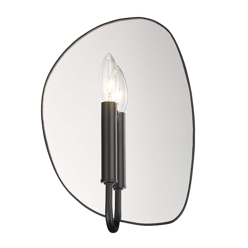 Golden Lighting Tessa 1-light Wall Sconce in Matte Black