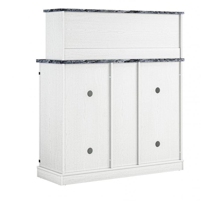 47 in. Farm Style Wood Buffet Bar Cabinet