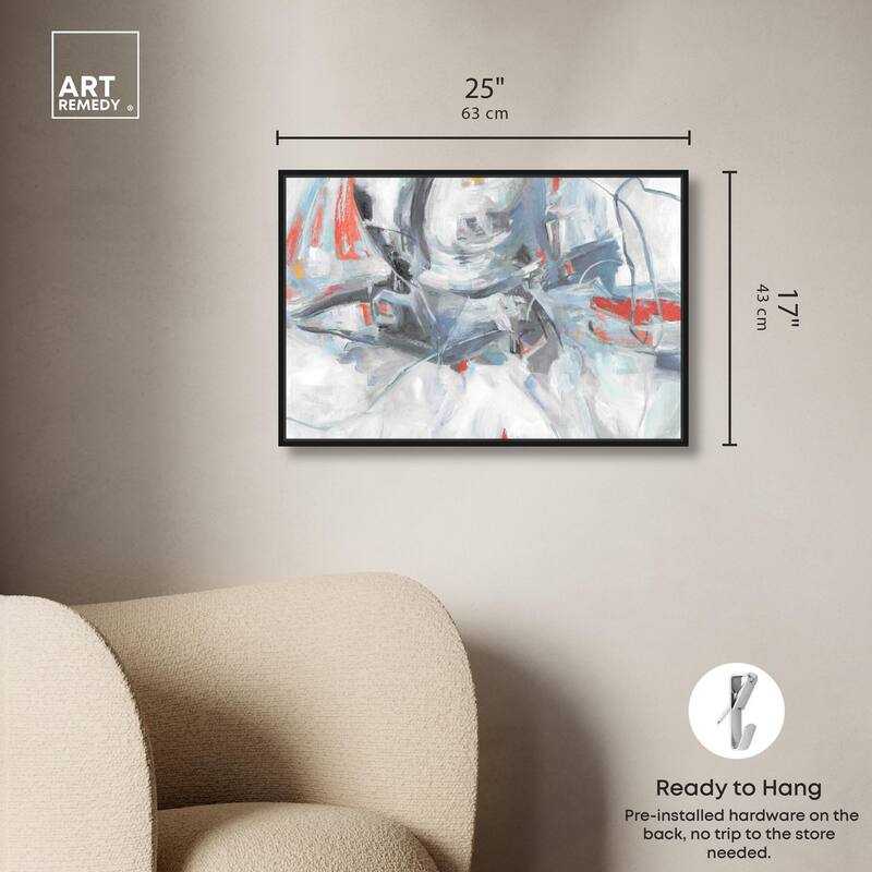 Grey Touches Canvas by Art Remedy