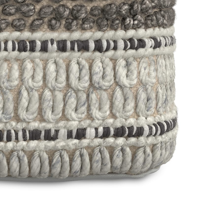 WYNDENHALL Heyfield Square Pouf Handloom Woven