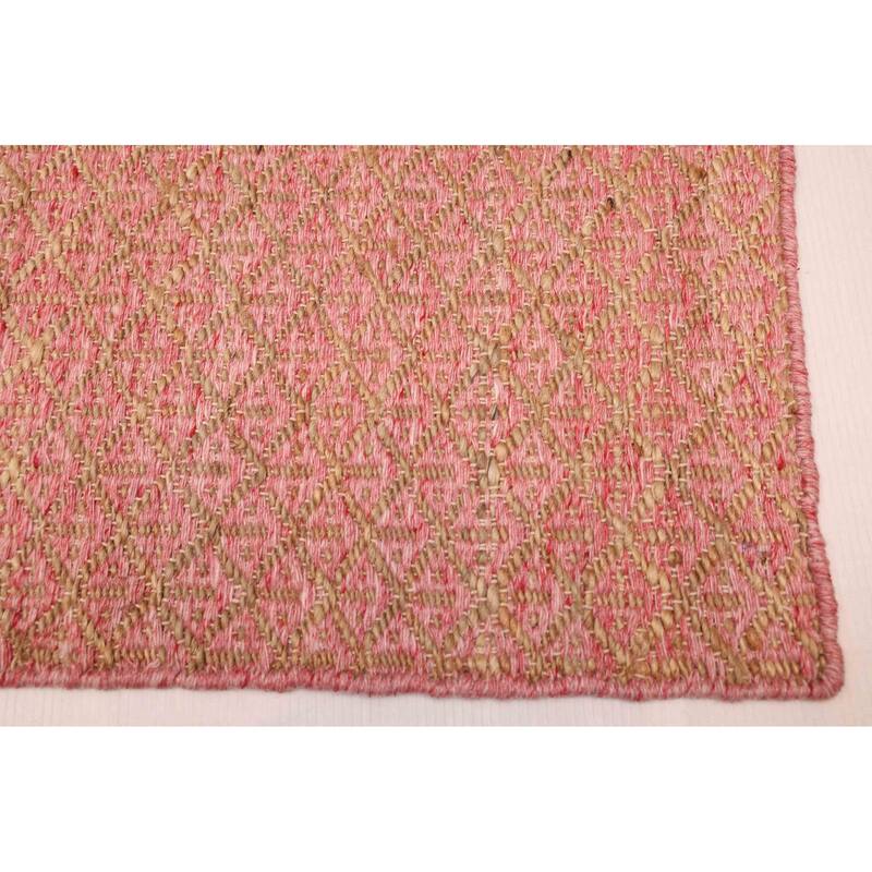ECARPETGALLERY Flat-Weave Palas Denizli Dark Pink Kilim - 5'3 x 7'6
