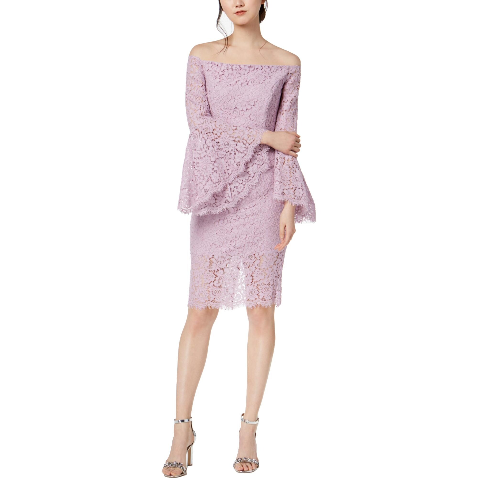 bardot lace sheath dress blue mist