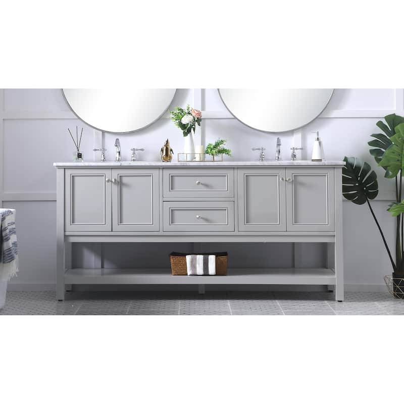 Grand 48 - 72 Inch Single Bathroom Vanity - 72 Inches - Grey