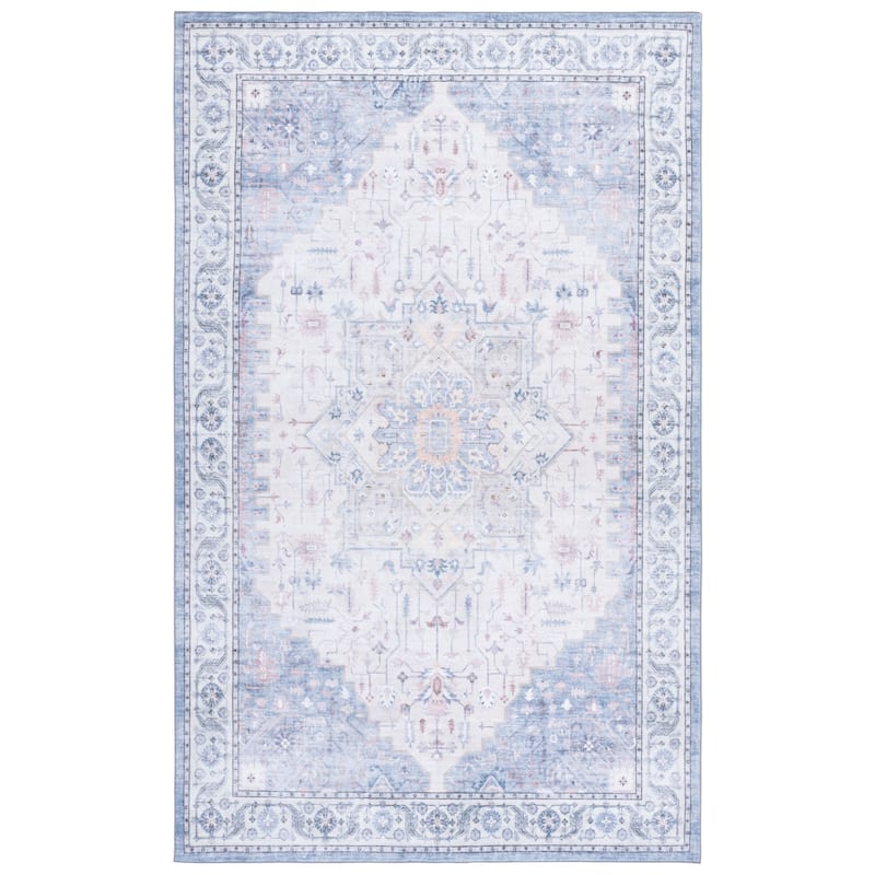 SAFAVIEH Arizona Renie Traditional Rug - 5' x 8' - Beige/Light Blue