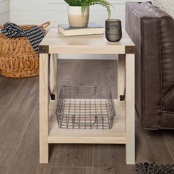 Shop The Gray Barn 18 Inch Kujawa X Accent Side Table On Sale Overstock 21666058