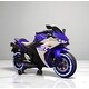 preview thumbnail 18 of 17, 12V Electric Kids Ride On Motorcycle with Lights, Bluetooth Music, Training Wheels, Manual Throttle, Gift for Boys Girls Age 3-6