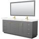 Option Dark Gray / Giotto Quartz Top / Brushed Gold