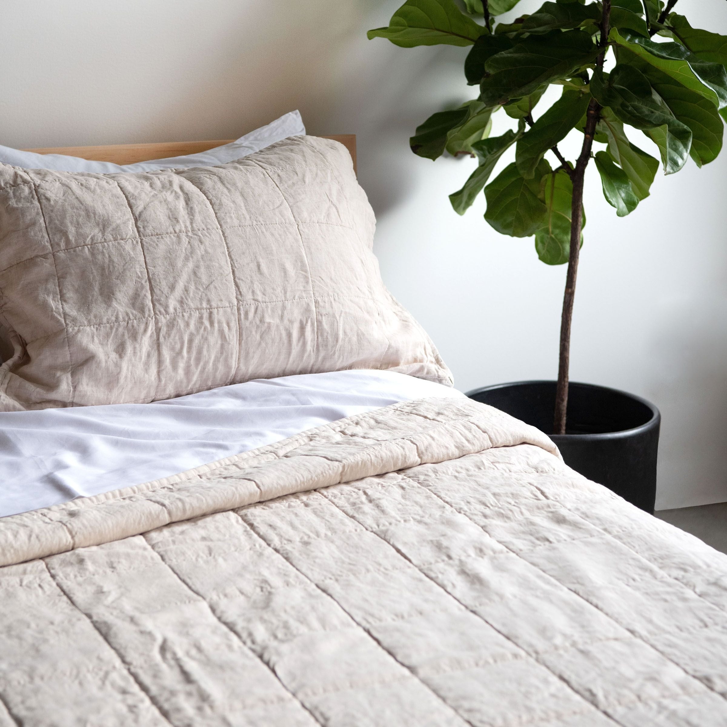 French Linen Box Stitch Quilt by BOKSER HOME Bed Bath Beyond 40482690