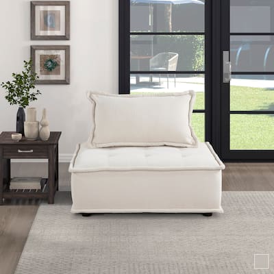 Harlem Fabric Modular Accent Chair - 40" x 40" x 31.5"