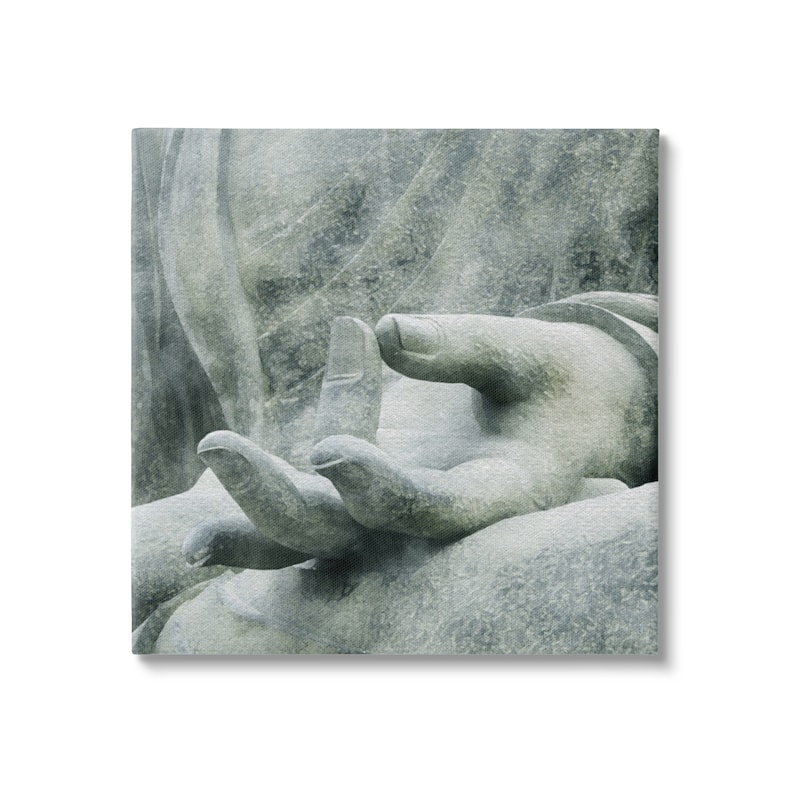 Stupell Buddha Meditation Hands Canvas Wall Art Design by LSR Design Studio - 30 x 30