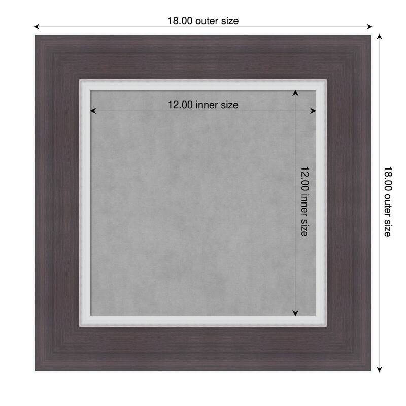 Amanti Art Ellie Brown Silver Framed - 18 x 18 in - Ellie Brown Silver