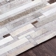 preview thumbnail 19 of 41, Hand-Crafted Euclid Viscose & Hair-on-hide Area Rug