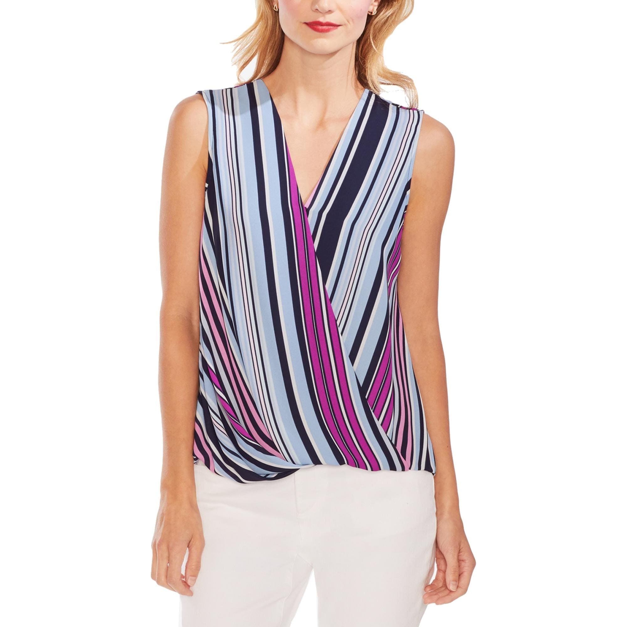 vince camuto faux wrap blouse