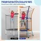 preview thumbnail 7 of 25, Mini Trampoline for Kids with Safety Enclosure Net and Foam Handles