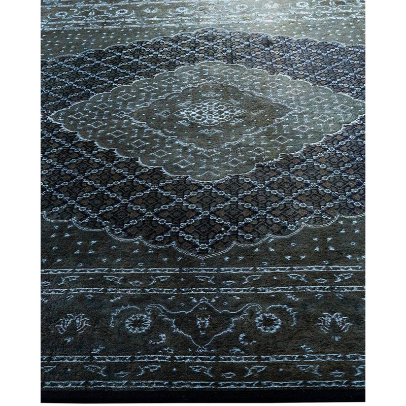 Fine Vibrance One-of-a-Kind Hand-Knotted Area Rug - Brown, 6' 6" x 10' 0" - 6' 6" x 10' 0"