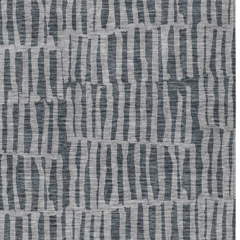 HomeRoots Striped Transitional Rectangle Outdoor Rug