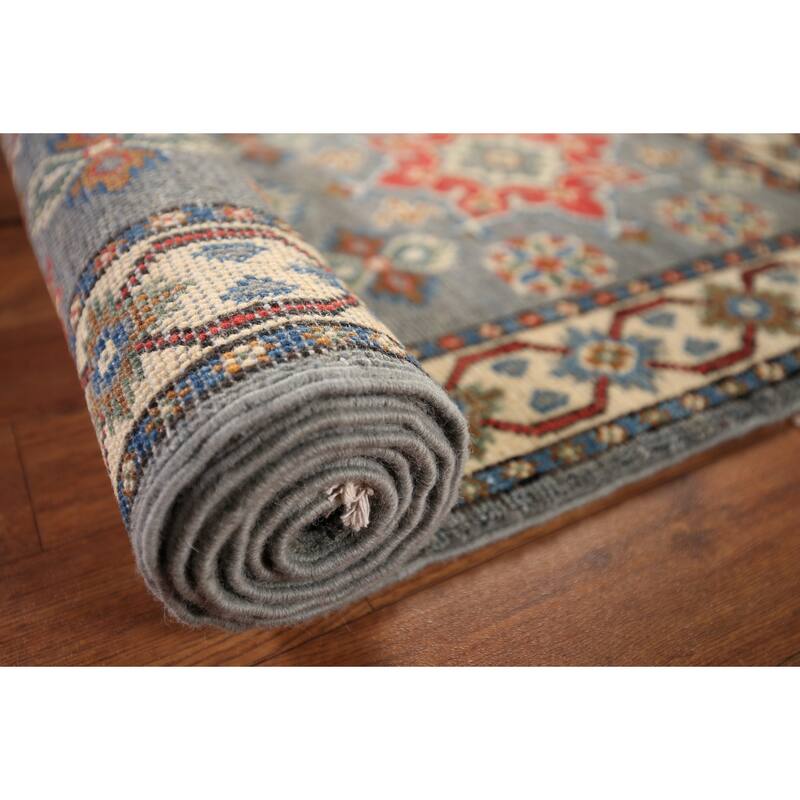 Traditional Kazak Oriental Runner Rug Handmade Wool Carpet - 2'1" x 5'10"