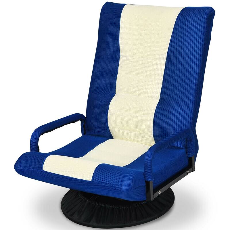 Adjustable Gaming Chair with 6 Back Positions and 360-Degree Swivel