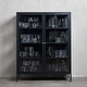 preview thumbnail 16 of 25, Rye Studio Cairyn Modern Glass and Metal Cabinet