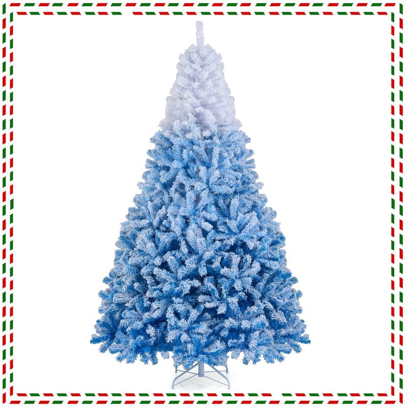 Costway 5/6/7/8 FT Artificial Christmas Tree with 180/250/350/470 Warm - See Details