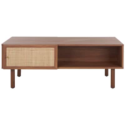 SAFAVIEH Home Collection Silvanna 2 Door Coffee Table - 43" W x 22" D x 16" H