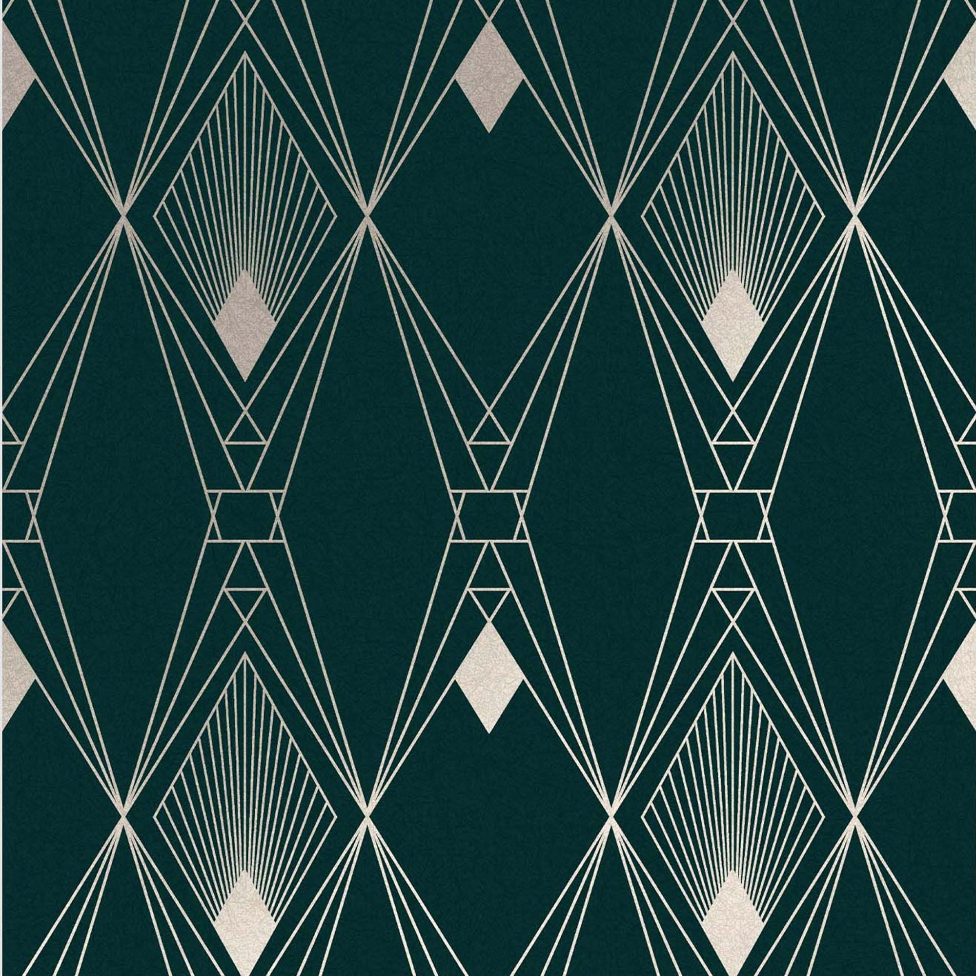 NEXT Deco Geometric Teal Wallpaper