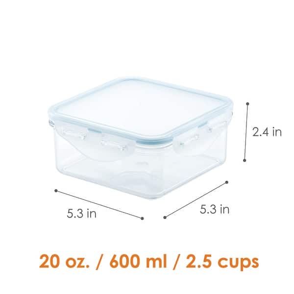 Locknlock Plastic Containers LocknLock Purely Better Food Storage Containers 20oz 4 PC Set - Bed ...