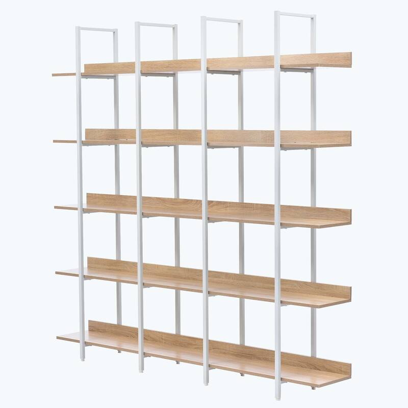 5 Tier Bookcase Home Office Open Bookshelf