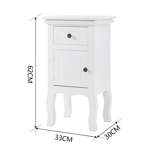 Farmhouse White Night Stand Bedside End Table Bed Bath & Beyond