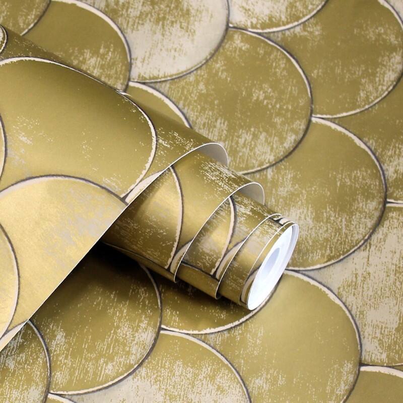 Tempaper Brass Belly by Genevieve Gorder Peel and Stick Wallpaper