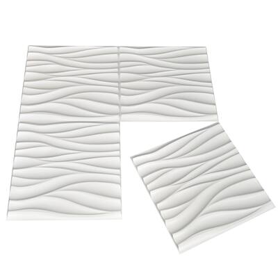 Art3d Decorative 3D Wall Panels PVC Art Design Pack of 12 Tiles 32 Sq Ft