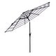preview thumbnail 21 of 21, Pure Garden 9ft Striped Patio Umbrella with Push Button Tilt for Outdoor Furniture, Deck, Backyard, or Pool
