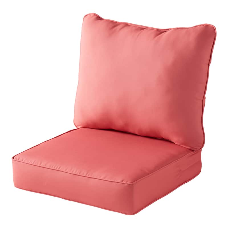 Elmington Deep Seat Outdoor Cushion Set by Havenside Home - Coral