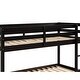 preview thumbnail 25 of 37, Twin over Twin Floor Bunk Bed, Low Height Design, Space-saving, White