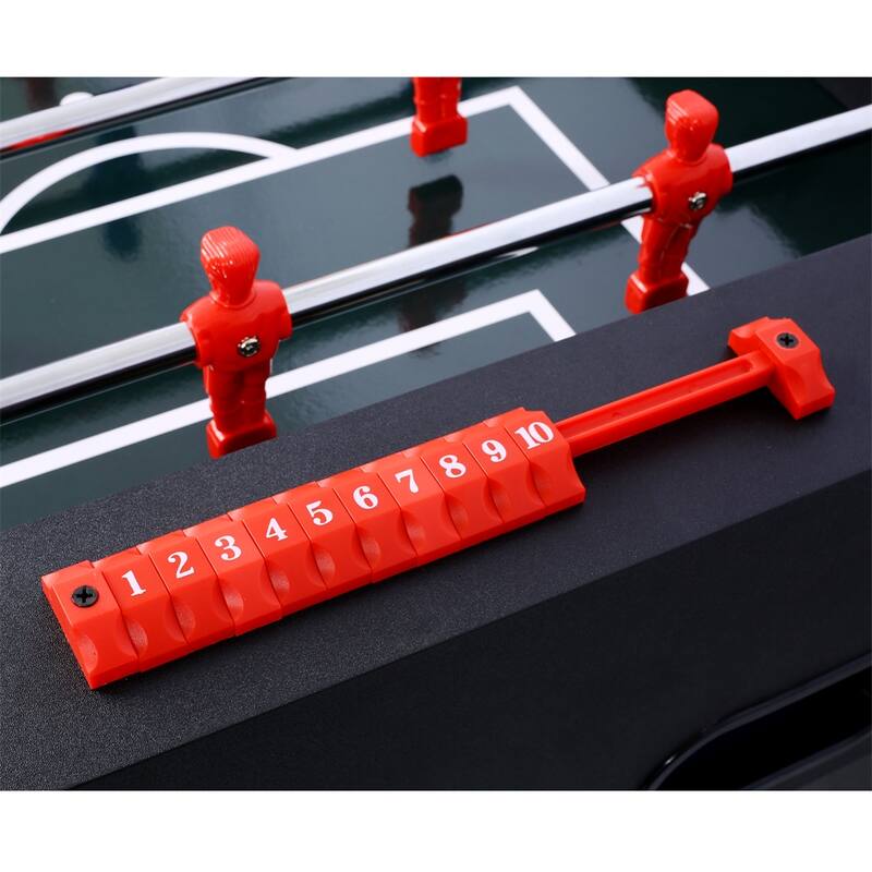 54" Hurricane Foosball Table for Family Game Rooms with Cherry Finish
