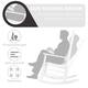 VEIKOUS Wood 3-piece Outdoor Rocking Chair and Folding Table Set