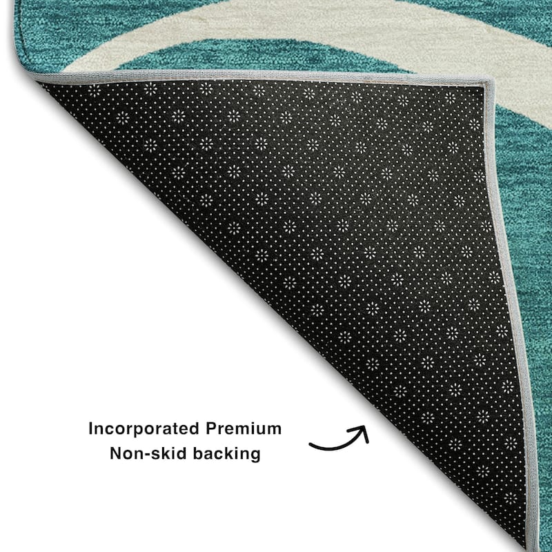 Premium Washable Super Soft Abstract Dash Mayfield Rug