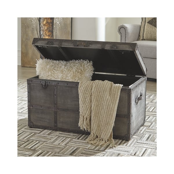Amsel Storage Trunk Silver Bed Bath & Beyond 26479874