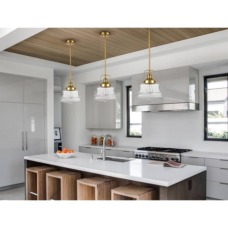 Morandi Industrial Pendant Light Schoolhouse Hanging Light 1-Light