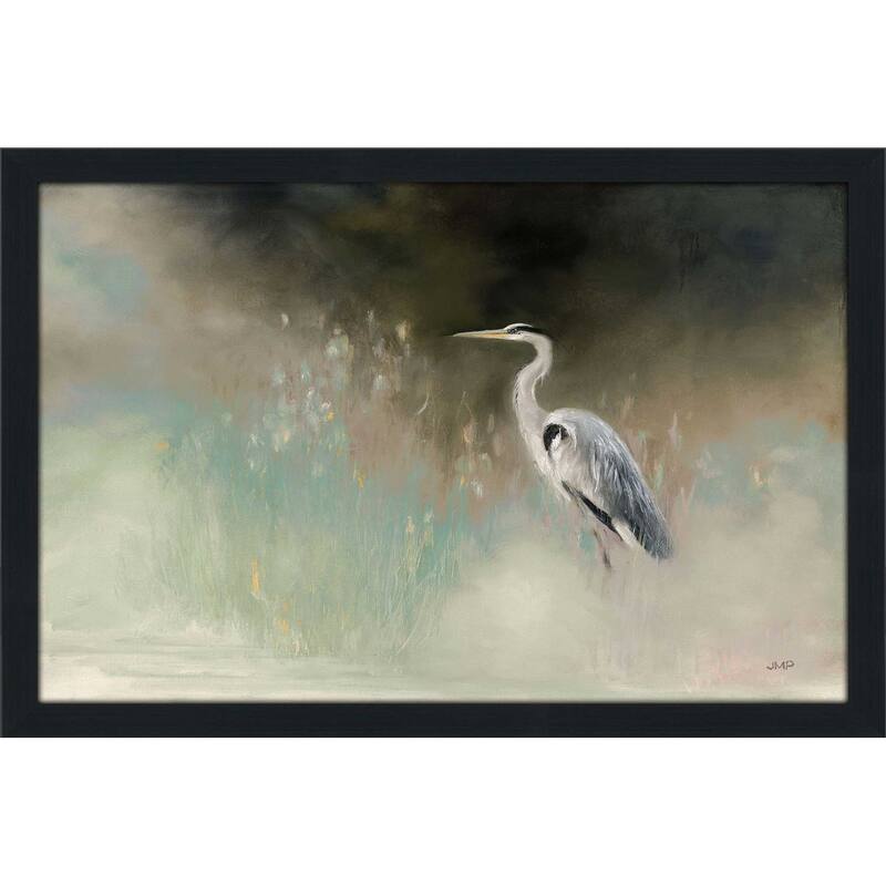 "Peaceful Egret Teal" Print on Acrylic